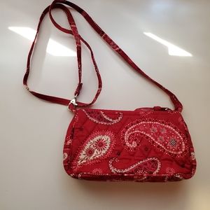 Vera Bradley Small "Amy" Purse in Cherry Red